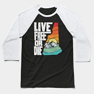 Live Free Or Die New Hampshire Nature Baseball T-Shirt